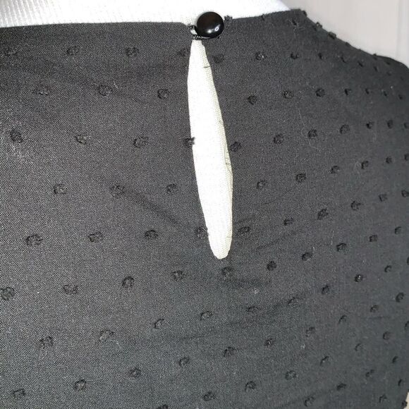 Time & Tru Floral Embroidered Ruffle Top - Picture 5 of 7